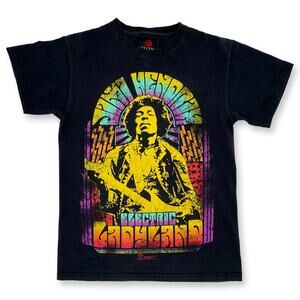 Jimi Hendrix Electric Ladyland Tee Women L Black Psychedelic NWOT